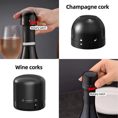 Vacuum Red Wine Bottle Cap Stopper Silicone Sealed Champagne Bottle Stopper 1/2Pcs Reusable Retain Freshness Wine Plug Bar Tools