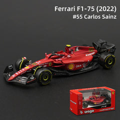 Bburago 1:43 2022 RB18 Red Bull RB16B SF1000 SF90 SF71H RB15 W10 F1 Racing Formula Car Static Simulation Diecast Alloy Model Car