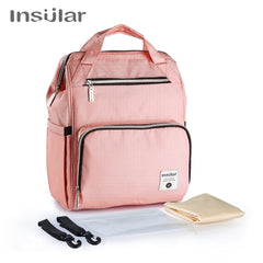 Insular Brand Nappy Backpack Bag Mummy Large Capacity Stroller Bag Mom Baby Multi-function Waterproof Outdoor Travel Diaper Bags