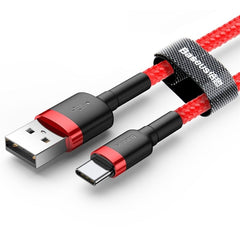 Baseus USB Type C Cable Fast Charging Charger USBC TypeC Wire Cord For Samsung S22 S10 Xiaomi POCO Huawei USB C Data Cable 3m