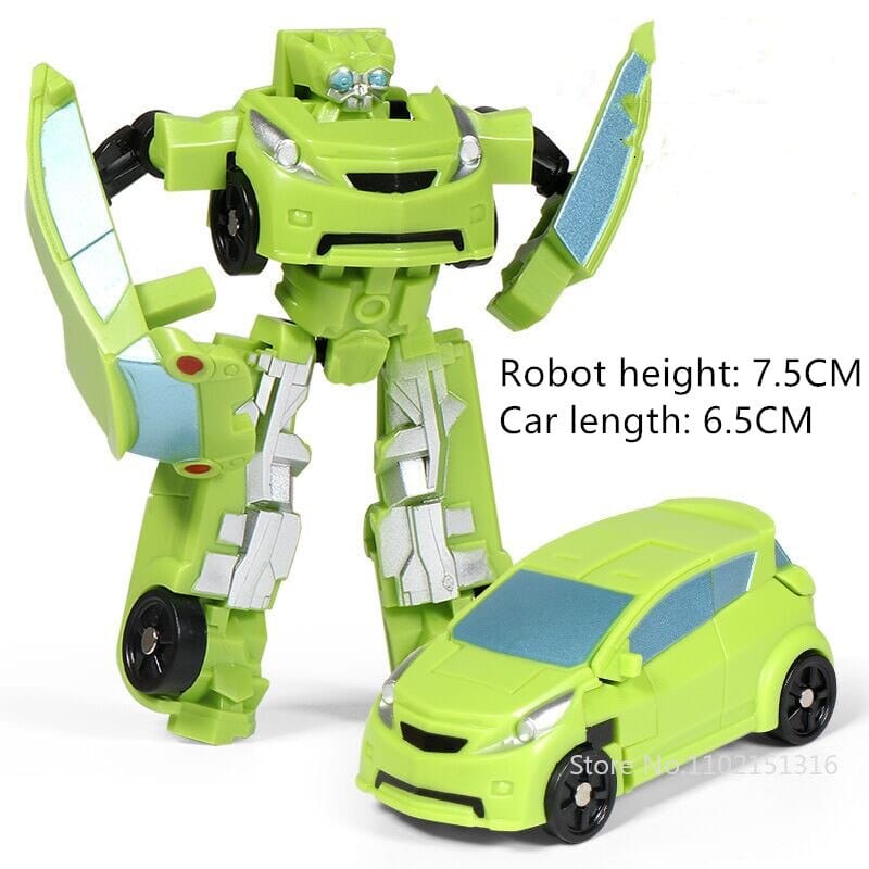 Mini Transformation Cars Kid Classic Robot Car Toys Action & Toy Figures Plastic Deformation Boys Gifts for Children