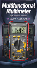 Digital Multimeter True RMS Handheld High Precision Tester NCV AC/DC Voltage Current Resistance Ohm Tool