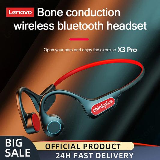 Lenovo Earphones X3 Pro Bluetooth Hifi Ear-hook Wireless Headset with Mic Waterproof Earbud