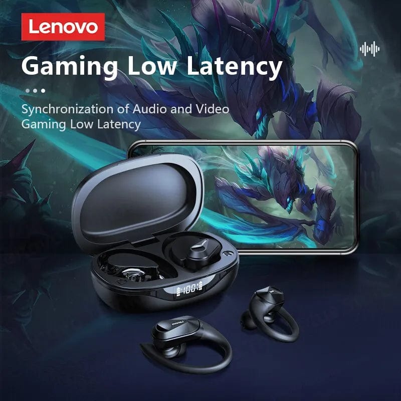 Lenovo LP75 Bluetooth 5.3 Earbuds TWS Wireless Sport Headphones LED Digital Display HiFi Stereo Noise Reduction Gaming Earbuds