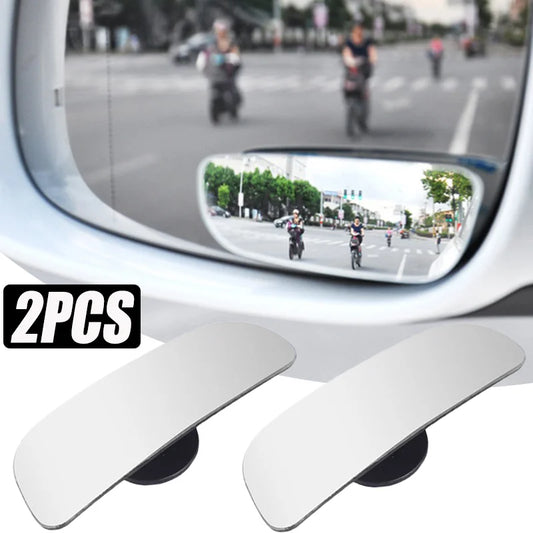 Car Blind Spot Mirrors Car Safety Driving 2pcs HD Frameless Reversing Wide-angle Rear Mirror Rearview Auxiliary Parking