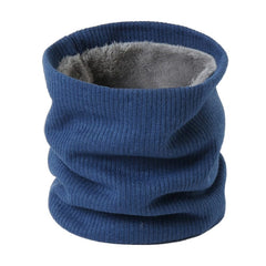 2022 New Neck Scarf Winter Women Men Solid Knitting Collar Thick Warm Velveted Rings Scarves High Quality Allmatch Muffler