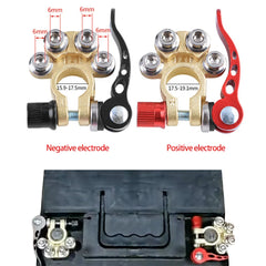 Car Battery Terminals 1 Pair 12V 24V  Top Post Wire Cable Clamp Quick Release Terminal Connectors Copper Clip Screw Auto Parts