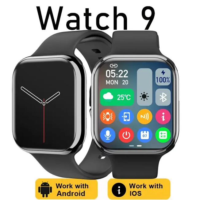 New GPS Smart Watch Men For Apple Watch 9 Series Always On Display Body Temperature BT Call Women Smartwatch For IOS Android