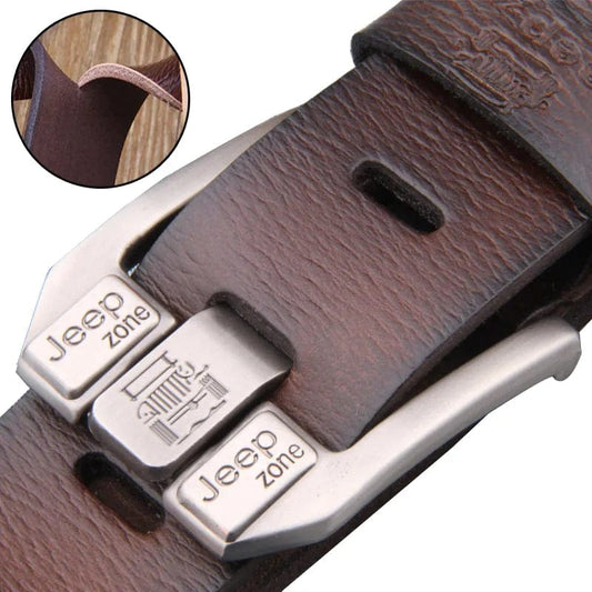 Luxury Belt for Men Genuine Leather Belt Metal Pin Buckle High Quality Famous Brand Designer Waist Strap Belts for Jeans Men