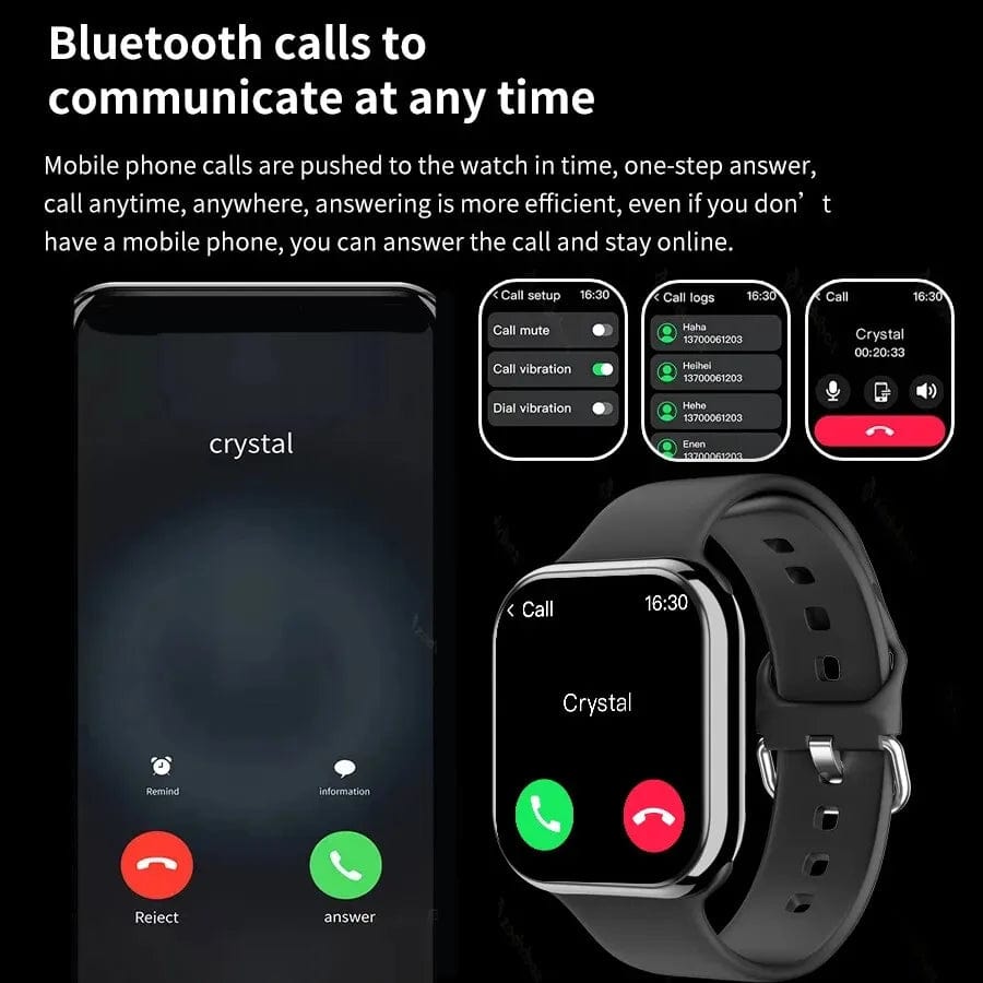 New GPS Smart Watch Men For Apple Watch 9 Series Always On Display Body Temperature BT Call Women Smartwatch For IOS Android