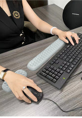 Keyboard Mouse Wrist Rest Office Typing Protection Relax Wrist Memory Foam Mouse Pad Computer Laptop Desk Mat