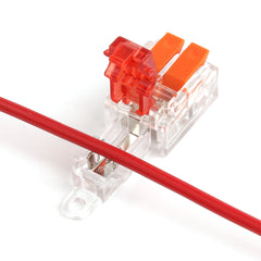 T-Type Stripping Free Wiring Connector With Fixing Hole Quick Branch  Splice Junction box lever Wire connector 32A