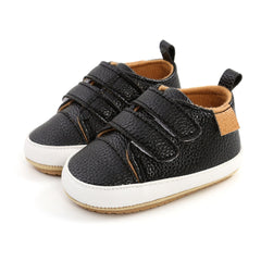 New Baby Shoes Retro Leather Boy Girl Shoes Multicolor Toddler Rubber Sole Anti-slip First Walkers Infant Newborn Moccasins