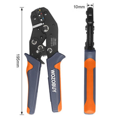 8-inch Wire Stripper crimper,Stripping,7inch Ratchet Crimping Press Plier Crimper Tool SN-02C for 0.2-2.5mm² Wire Insulated Terminal