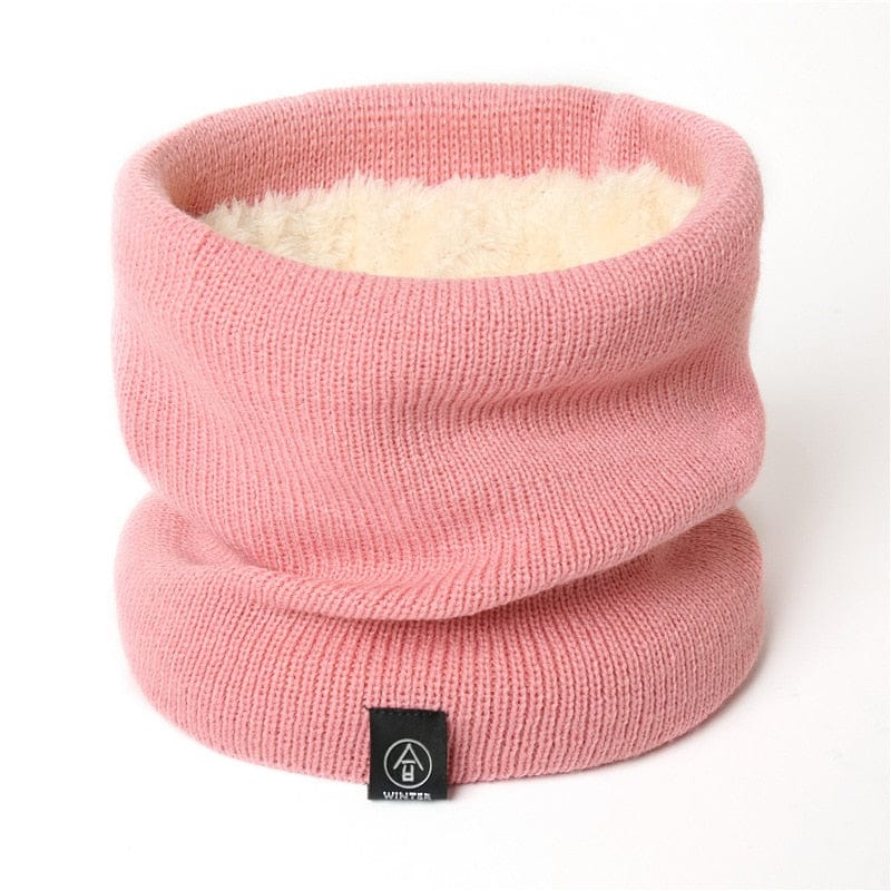 2022 New Neck Scarf Winter Women Men Solid Knitting Collar Thick Warm Velveted Rings Scarves High Quality Allmatch Muffler