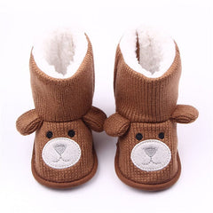 Baby Winter Boots Infant Toddler Newborn Cute Cartoon Bear Shoes Girls Boys First Walkers Super Keep Warm Snowfield Booties Boot