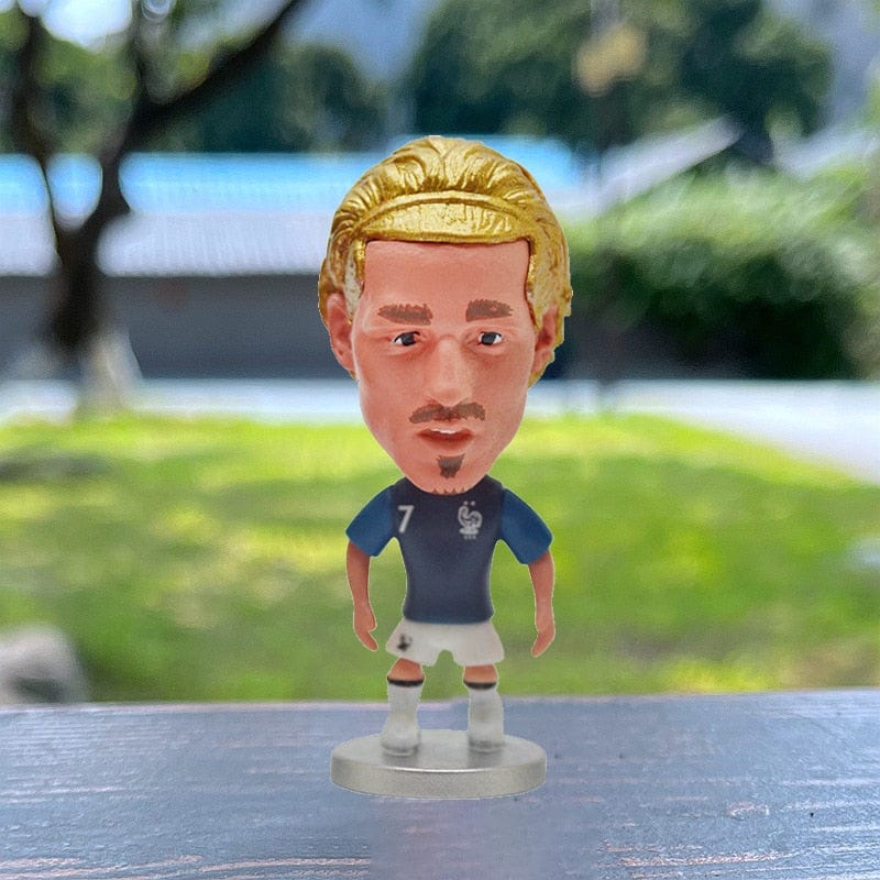 6.5cm Soccer Star Figure Mini Football Player Car Ornaments Collection Doll Star Sports Action Figures Souvenirs Toys Fans Gifts