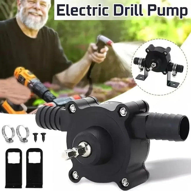 Portable Electric Drill Pump Self Priming Liquid Transfer Pumps Small Household Water Pump Garden Outdoor Tool