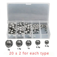 Delysia King Sinkers 100 pcs/box Bite lead Fishing gear accessories