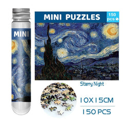 150 Pieces Mini Test Tube Puzzle Oil Painting Jigsaw Decompress Educational Toy for Adult Children Creative Puzzle Game Gift