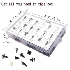 Car Fastener Clip Kit 800pcs-100Pcs Fender Rivet Clips Auto Body Push Retainer Pin Rivet Bumper Door Trim Panel Retainer Repair