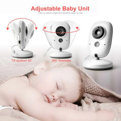 Babysitter VB603 Video Baby Monitor 2.4G Wireless With 3.2 Inches LCD 2 Way Audio Talk Night Vision Surveillance Security Camera