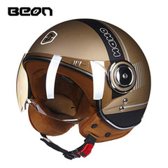 Capacete BEON 110B Motorcycle Scooter Helmet beon open face 3/4 motorbike jet vintage retro helmets Casco ECE Certification