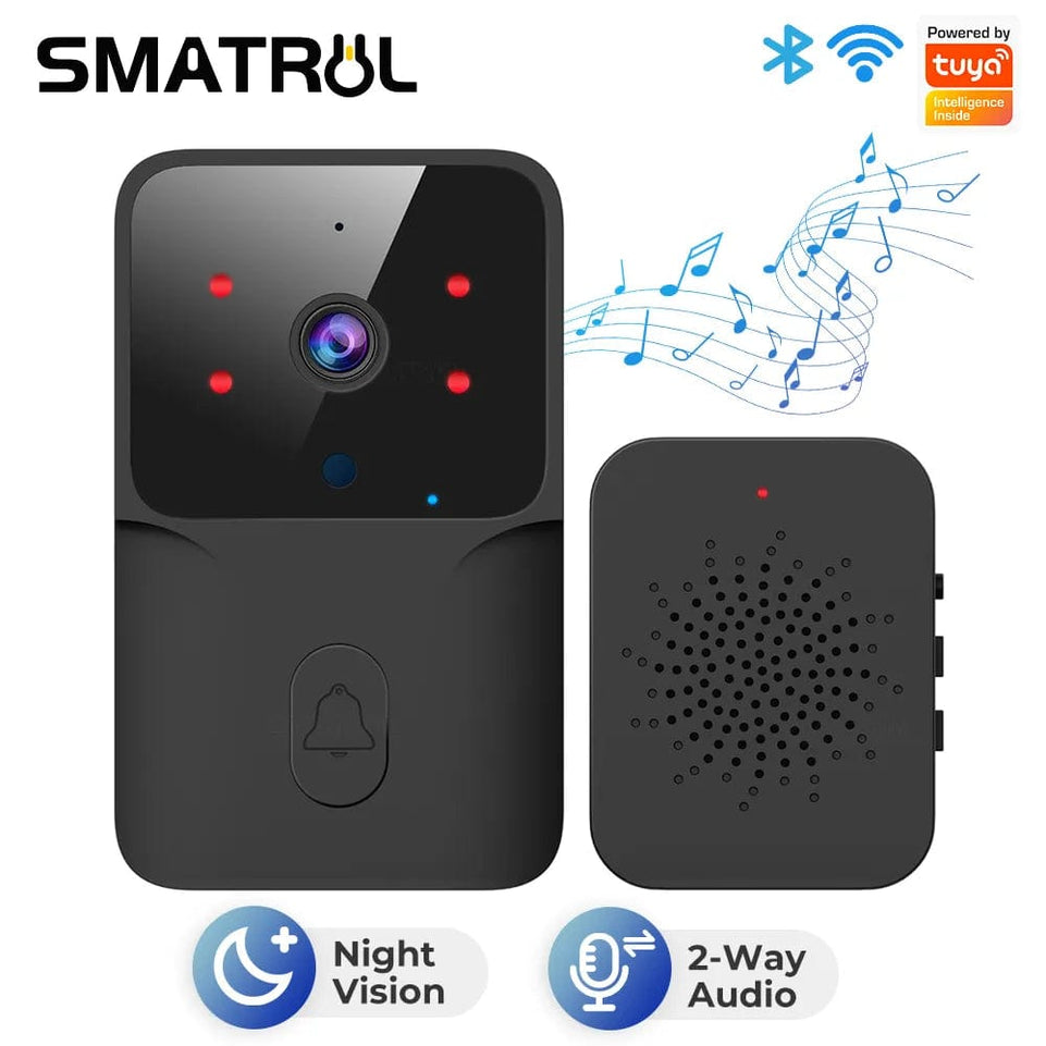 Wifi Doorbell Outdoor High-Definition Camera Anti-Theft Door Bell Night Vision Home Monitor Door Phone Voice