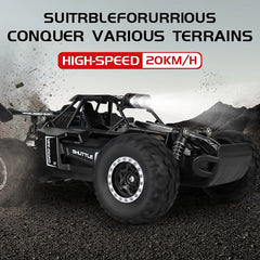 Model RC Car With LED Light 2WD Off-road Remote Control Climbing Vehicle Outdoor Cars Toy Gifts for Kids