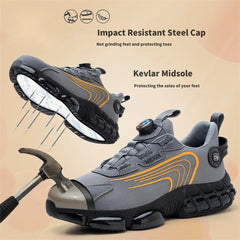 Work Sneakers Protective Shoes Safety Industrial Puncture-Proof Anti-smash Steel Toe Shoes