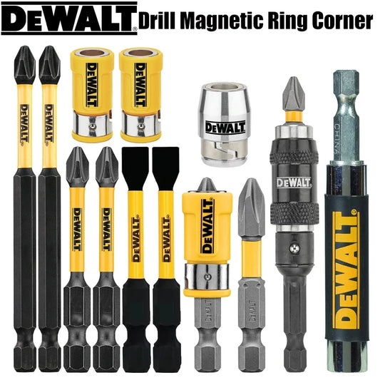 DEWALT Drill bits Combination Series Philips Slotted PH2 89MM 57MM 50MM Silver/Yellow Magnetic Ring Sleeve Extension Rod