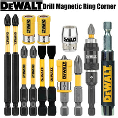 DEWALT Drill bits Combination Series Philips Slotted PH2 89MM 57MM 50MM Silver/Yellow Magnetic Ring Sleeve Extension Rod