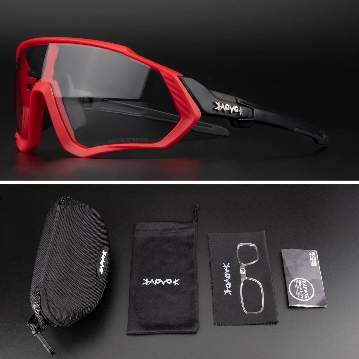New Red Photochromic Cycling Glasses Gafas Ciclismo Fishing Sport Sunglasses MTB Bike Glasses Fietsbril Goggles Bicycle Eyewear