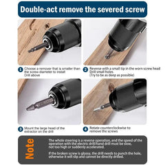 Broken Double Head Screw Extractor Sliding Thread And Broken Wire Remover 4341 Hexagon Drill Set Broken Wire Extractor