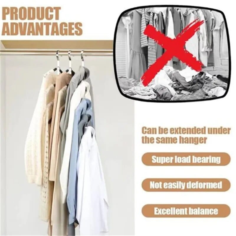 SPACE Triangles Clothes Hanger 6/12/18pcs Connector Hooks Wardrobe Extender Clips for Clothing Space Saving Cascading Clothes Hangers