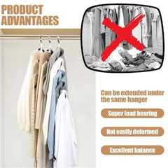 SPACE Triangles Clothes Hanger 6/12/18pcs Connector Hooks Wardrobe Extender Clips for Clothing Space Saving Cascading Clothes Hangers