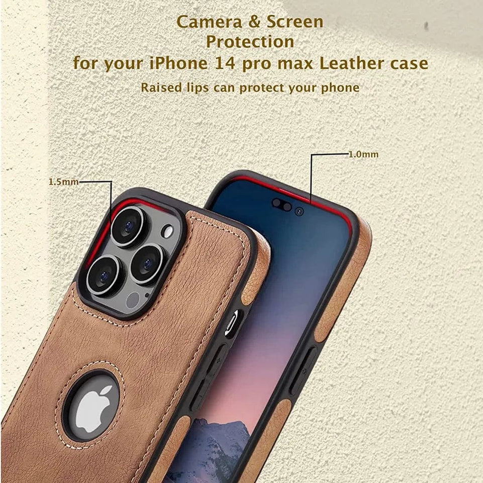 iPhone Case Ultra Thin Slim Leather Shockproof Bumper Soft Business Back Cover