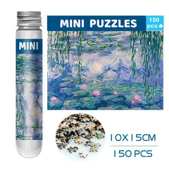 150 Pieces Mini Test Tube Puzzle Oil Painting Jigsaw Decompress Educational Toy for Adult Children Creative Puzzle Game Gift