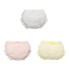 3 Piece/Lot Kids 100%Cotton Panties Girl Baby Infant Newborn Fashion Solid Cute Bow Striped Dots Underpants For Children Gift CN