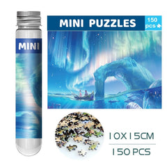 150 Pieces Mini Test Tube Puzzle Oil Painting Jigsaw Decompress Educational Toy for Adult Children Creative Puzzle Game Gift