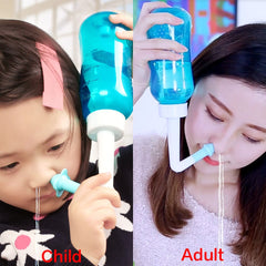 Adults Children Nasal Wash Cleaner Sinusite Nose Protector Cleans Moistens Child Adult Avoid Allergic Rhinitis Neti Pot 500ML