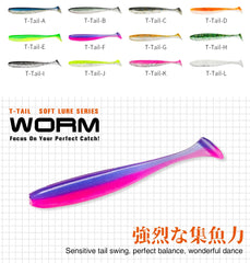 Soft Lures NEW SIZE 100mm 120mm T Easy Shiner Artificial Soft Baits Odour Added For Bass Fishing Wobblers