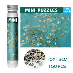 150 Pieces Mini Test Tube Puzzle Oil Painting Jigsaw Decompress Educational Toy for Adult Children Creative Puzzle Game Gift