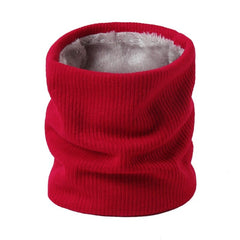 2022 New Neck Scarf Winter Women Men Solid Knitting Collar Thick Warm Velveted Rings Scarves High Quality Allmatch Muffler