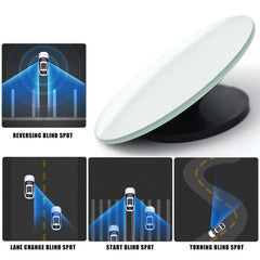 Car Blind Spot Mirrors Car Safety Driving 2pcs HD Frameless Reversing Wide-angle Rear Mirror Rearview Auxiliary Parking