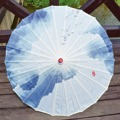 Silk Cloth Women Umbrella Japanese Cherry Blossoms Ancient Dance Umbrella Decorative Umbrella Chinese Style Oil Paper Umbrella