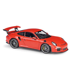 WELLY 1:24 Scale Diecast Simulator Car Porsche 911 GT3 RS Model Car Alloy Sports Car Metal Toy Racing Car Toy For Kids Gift