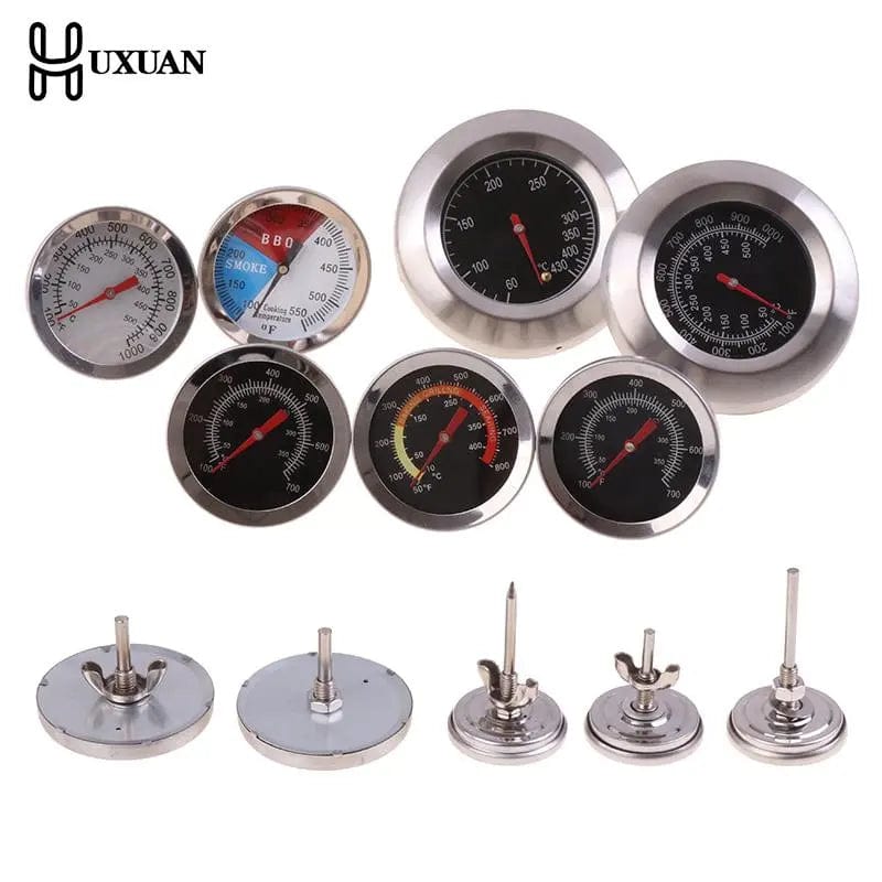 Stainless Steel BBQ Smoker Grill Thermometer Temperature Gauge 50-800 Degrees Fahrenheit 10-400/50-350/50-500 Degrees Celsius