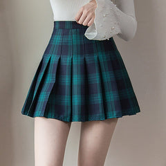 Harajuku 0Women Pleat Skirt 0Preppy Style Plaid 0Mini Cute Japanese School Uniforms Ladies Jupe Kawaii