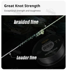 Fishing Line W8 II Series 8 Strands Fishing Line Advanced Wide Angle Technology Braided PE Line Freshwater Saltwater Fishing